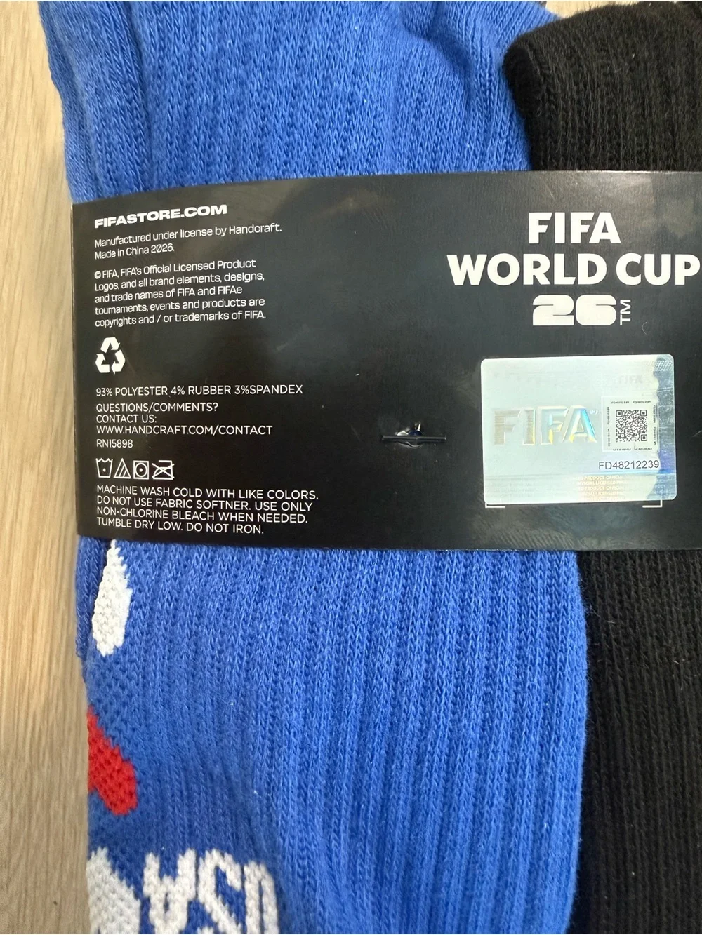 FIFA World Cup 26 Crew Socks Women’s 5-10 Multicolor USA 6-Pack